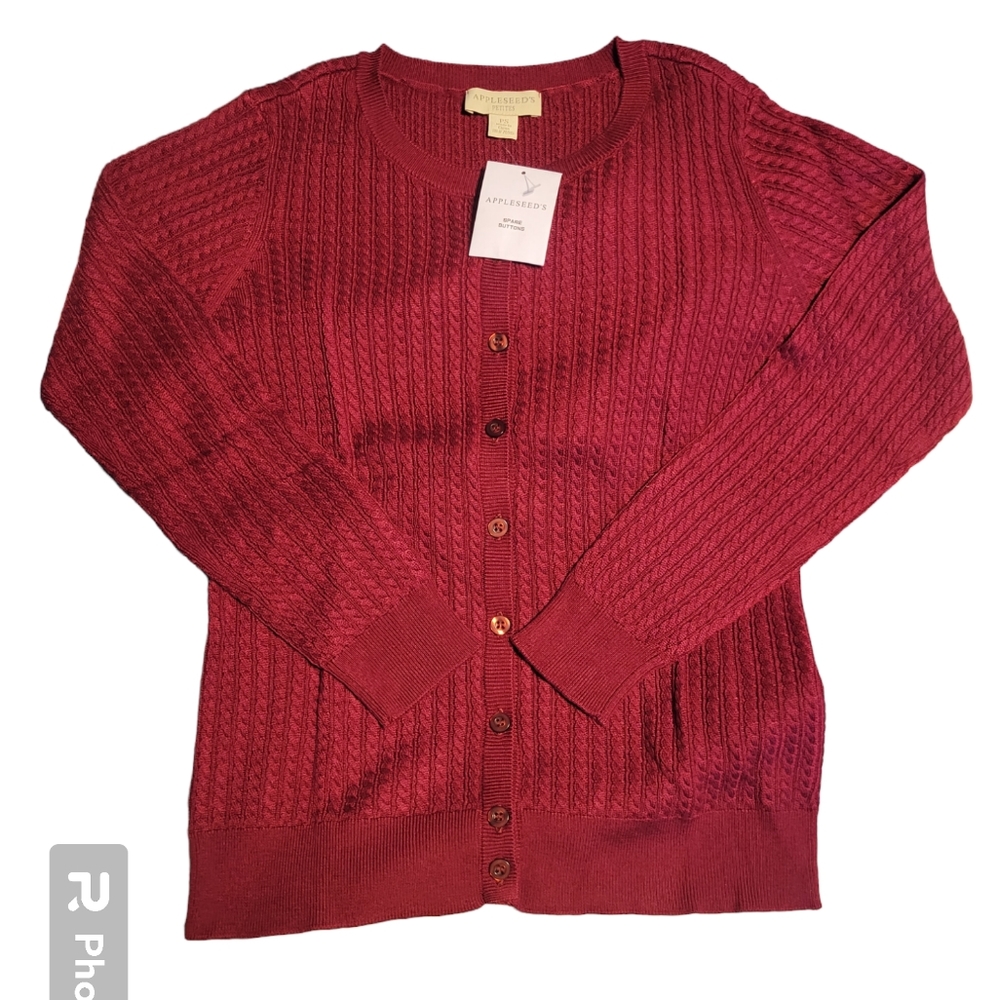 Appleseeds button up sweater